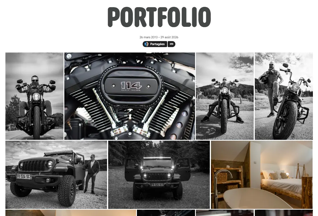 Aperçu du portfolio photographique en ligne de Lynko VR