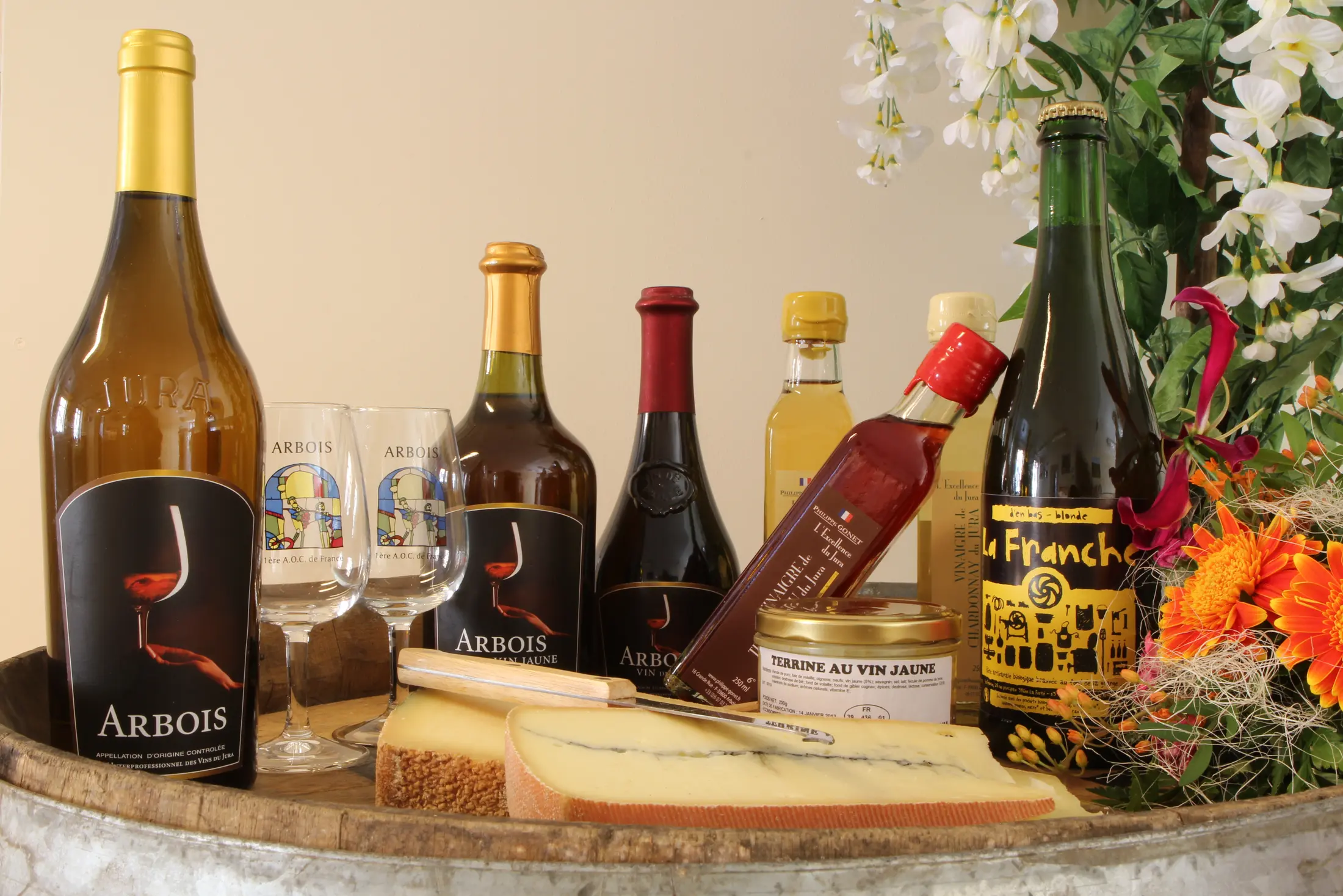 Photographie de produits du terroir jurassien