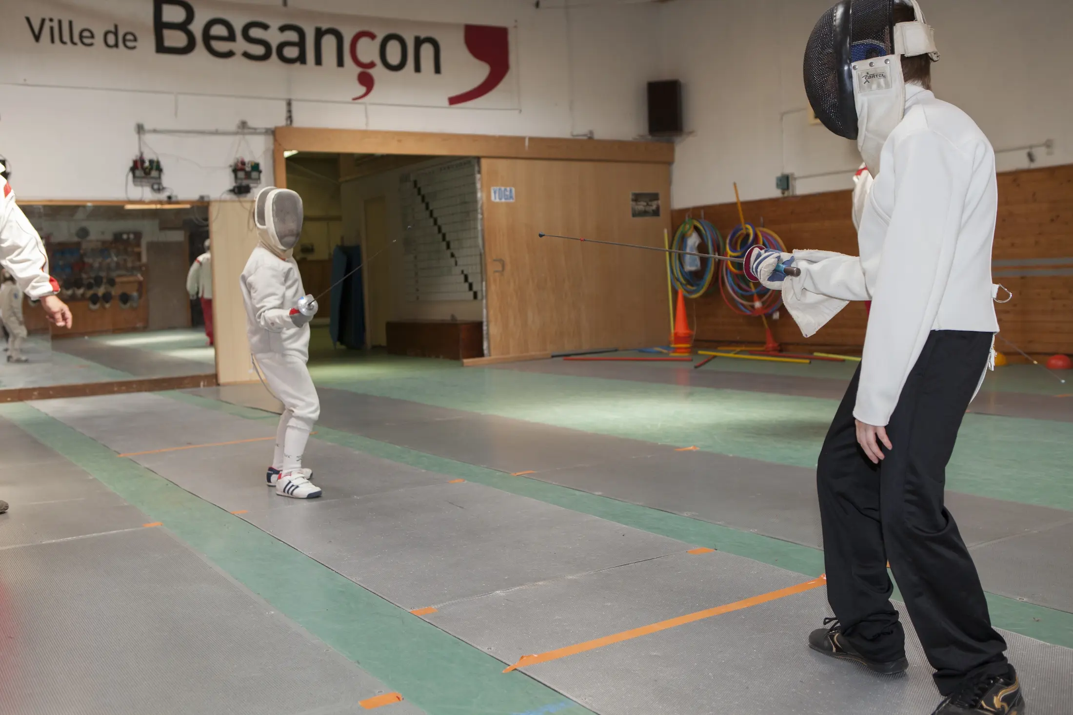 Reportage photo dans un club d’escrime à Besançon