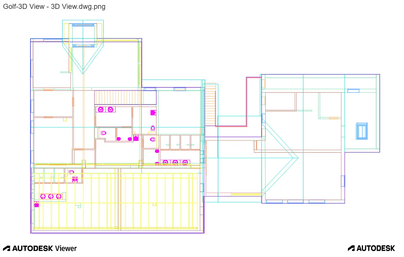 Plan de sol AutoCAD produit à partir du scan 3D